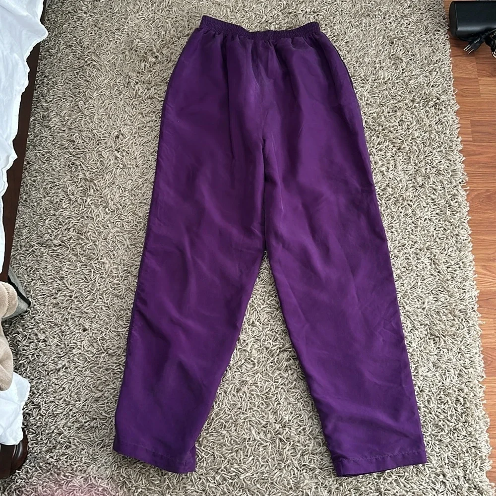 VTG 80s/90s‎ Streetwear Grannycore Retro Hunt Club Purple Tracksuit Set SzL